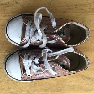 Little Girls’ Sparkly Pink Converse